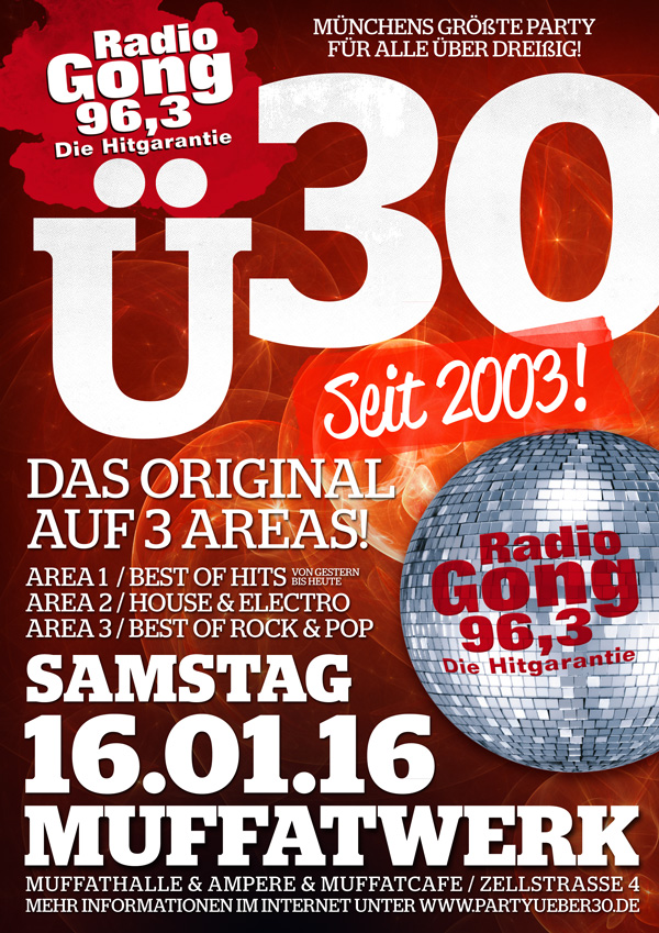 Radio Gong Ü30 im Muffatwerk